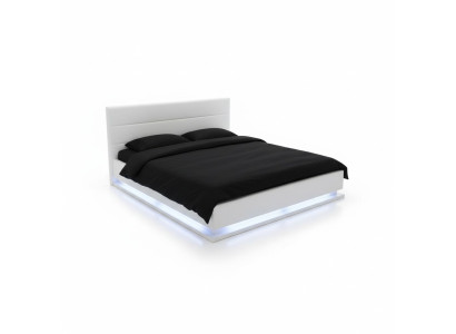 Bett LED Licht Doppelbett 180 x 200 Möbel Einrichtung Schlafzimmer Design  Neu
