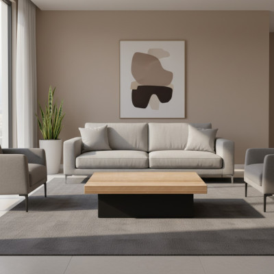 Couchtisch Arbeitszimmer Luxus Modern Chef Exclusive Büro CEO Helles Holz