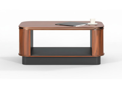 Couchtisch Braun Luxus Modern Rechteckig Einlegeboden Büroeinrichtung Neu