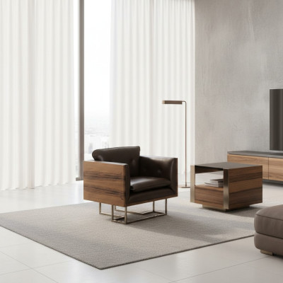 Stuhl 1x Ess Zimmer Polster Stuhl Sessel Fernseh Lounge Club Leder Textil Sitz