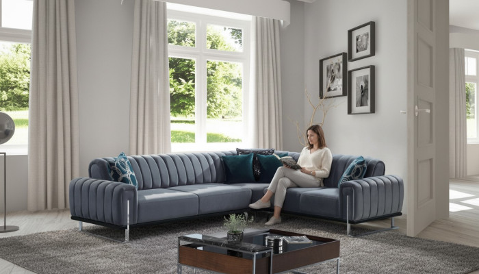 Ecksofa L-Form Lounge-Ecksofa L-Sofa Eckcouch Ecklounge Couch Eckgarnitur