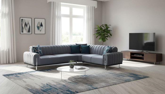 Ecksofa L-Form Lounge-Ecksofa L-Sofa Eckcouch Ecklounge Couch Eckgarnitur