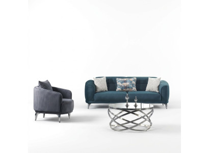 Sitzgarnitur Sofa-Set Wohnzimmergarnitur Polstergarnitur Couch Wohnlandschaft