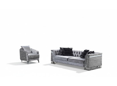 Sitzgarnitur Wohnlandschaft Sofa-Set Wohnzimmergarnitur Polstergarnitur Sofas