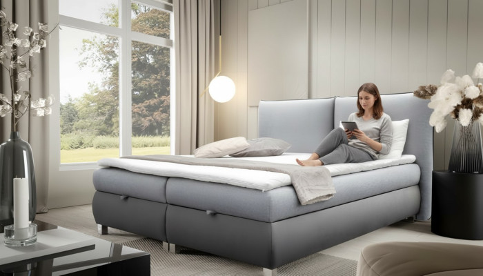 Bett Polster Design Luxus Doppel Hotel Betten Königliches Modern Holz Möbel Neu