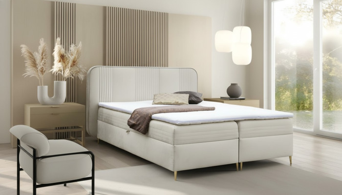 Polsterbett Bett Komfortbett Designbett Doppelbett 200x200 Schlafzimmerbetten
