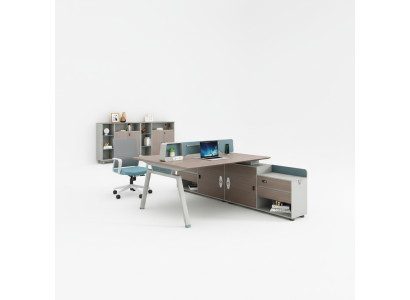 Arbeitstisch Team Schreibtisch Tisch Möbel Büro Einrichtung Bücherregal 2tlg Set