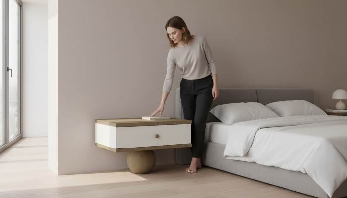 Beistelltisch Bettkonsole Bettkasten Schlafzimmertisch Konsole Nachtschrank