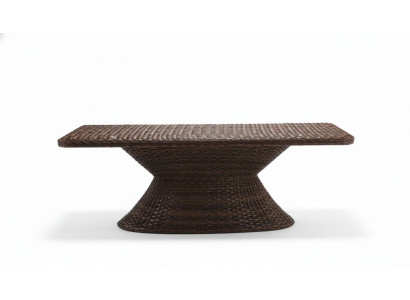 Couchtisch Rattan  Braun Luxus Moderner Design Kaffeetisch Hochwertig Beistell