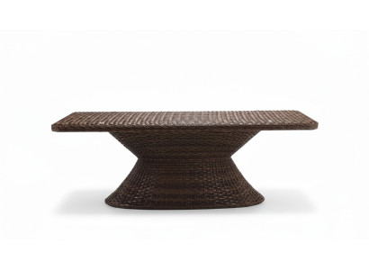 Couchtisch Braun Moderner Design Luxus Kaffeetisch Hochwertig Rattan Beistell
