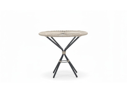Couchtisch Hochwertig Grau Moderner Kaffeetisch Rattan Rund Design Luxus