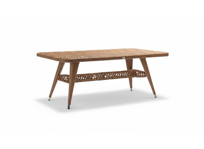 Couchtisch Rattan Luxus Hochwertig Moderner Design stilvoll Kaffeetisch Braun