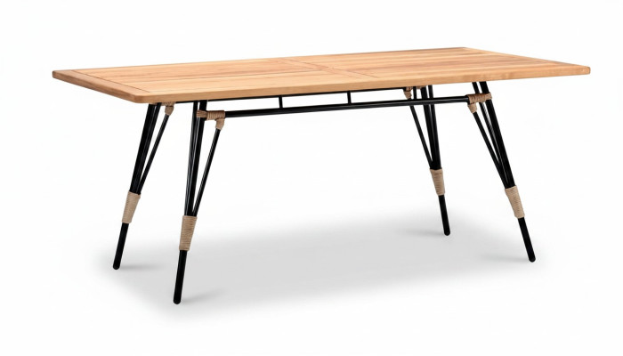Couchtisch Rechteckig Braun Luxus Hochwertig Rattan Moderner Design Kaffeetisch
