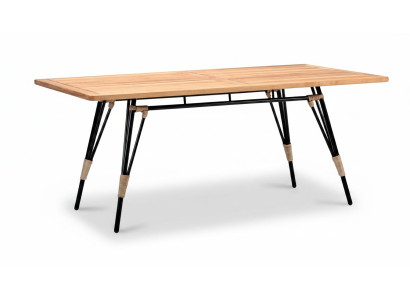 Couchtisch Rechteckig Braun Luxus Hochwertig Rattan Moderner Design Kaffeetisch