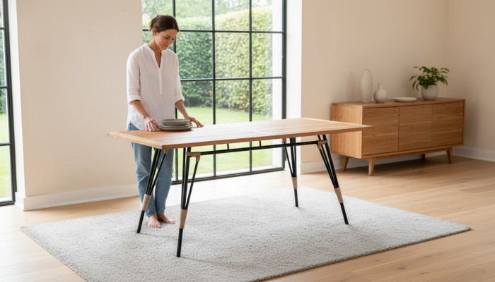 Couchtisch Rechteckig Luxus Braun Hochwertig Rattan Moderner Design Kaffeetisch