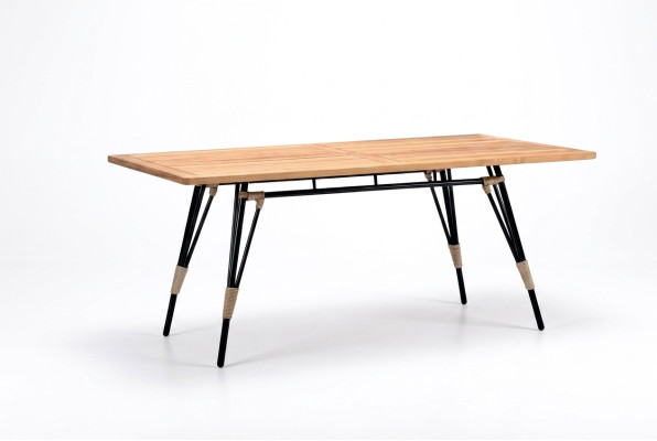 Couchtisch Rechteckig Luxus Braun Hochwertig Rattan Moderner Design Kaffeetisch