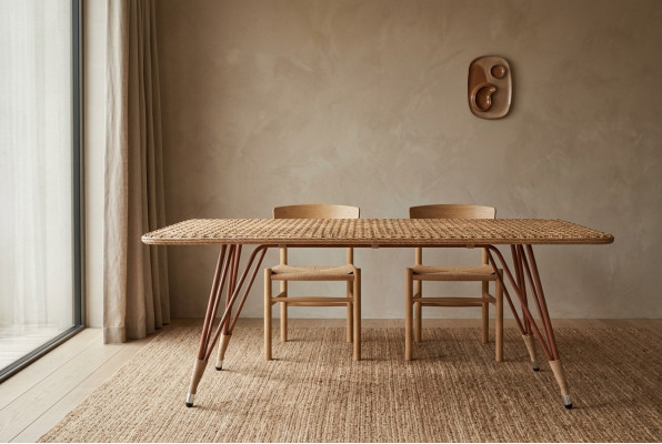 Couchtisch Hochwertig Rechteckig Luxus Moderner Braun Terrasse Rattan Möbel