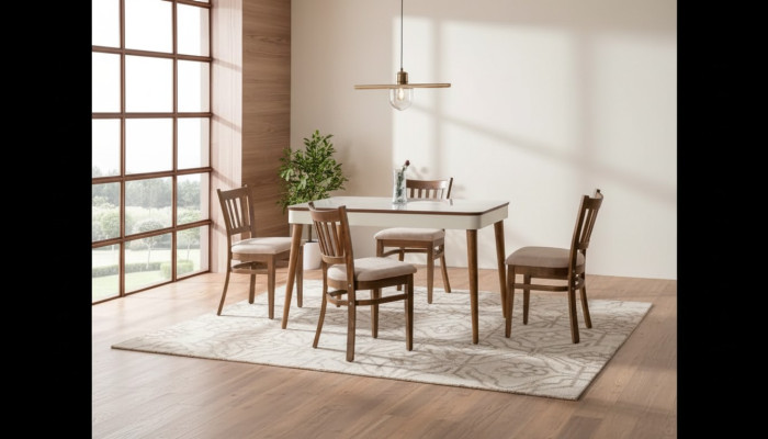 Esszimmer Set Modern Stuhl Set 4x Stühle Essgruppe Garnitur Lehnstühle Luxus