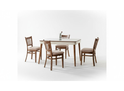 Esszimmer Set Modern Stuhl Set 4x Stühle Essgruppe Garnitur Lehnstühle Luxus