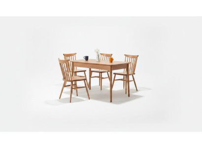 Esszimmer Set Garnitur Braun Tisch 4x Stühle Design Modern Möbel Luxus Esstisch