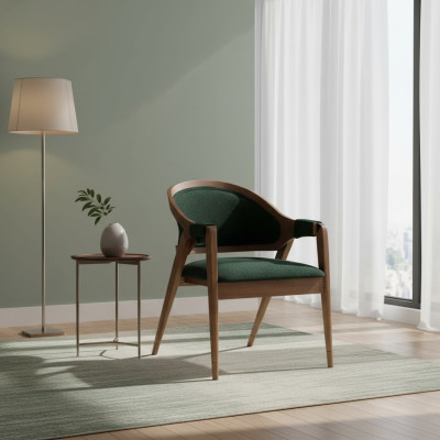 Stuhl Modern Polster Stuhl Grün Designerstuhl Esszimmer Lehnstuhl Luxus Möbel