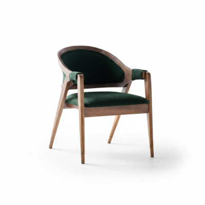 Stuhl Modern Polster Stuhl Grün Designerstuhl Esszimmer Lehnstuhl Luxus Möbel