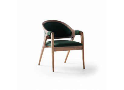 Stuhl Modern Polster Stuhl Grün Designerstuhl Esszimmer Lehnstuhl Luxus Möbel