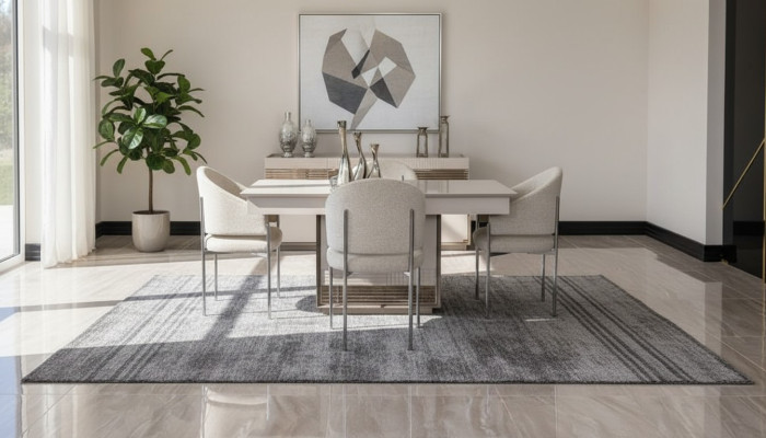 Esszimmer Set Hochwertig Garnitur Tisch 4x Stühle Design Modern Möbel Esstisch