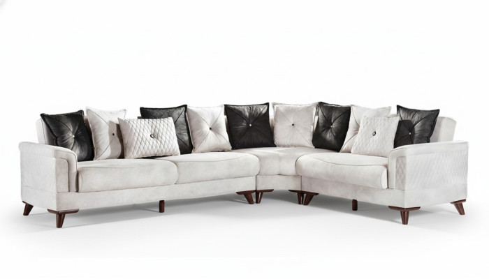 Wohnlandschaft Ecksofa Sofas Bettkasten Polstersofa Couch Sofa L-Form Eckcouch
