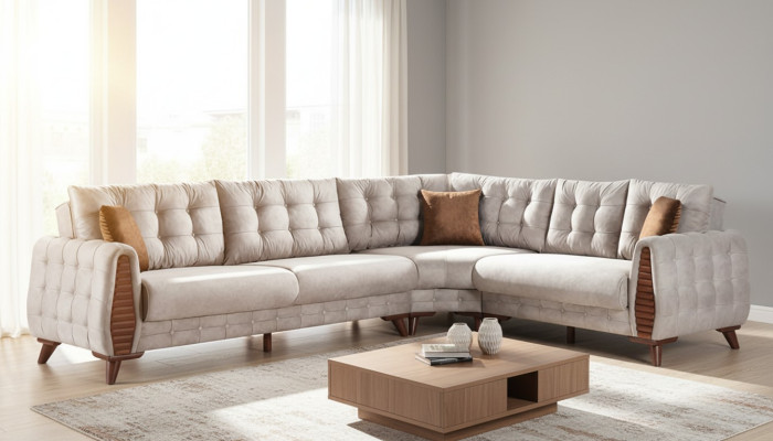 Wohnlandschaft Eckcouch Polsterecke Ecklounge Ecksofa Design Sofa Couch 325x255