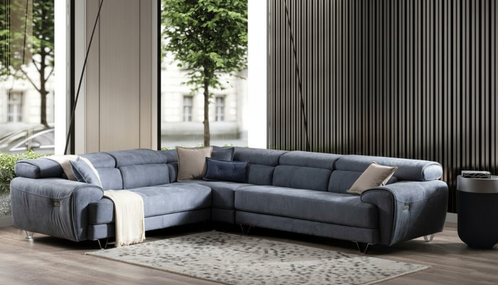 Ecksofa Wohnlandschaft Eckcouch Ecklounge Polsterecke Design Sofa Couch Garnitur