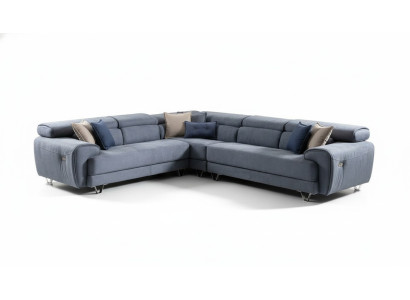 Ecksofa Wohnlandschaft Eckcouch Ecklounge Polsterecke Design Sofa Couch Garnitur