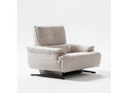 Beige Sessel Textil Wohnzimmer Einsitzer Wartezimmer Möbel Lounge Club