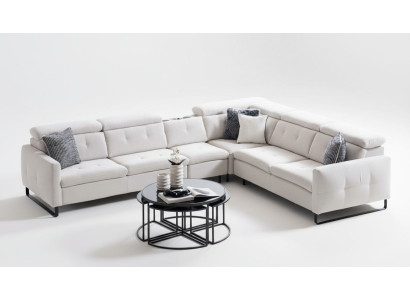 Ecksofa L-form Garnitur Eckcouch Wohnlandschaft Sofa Wohnlandschaft LForm Luxus