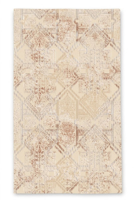 Teppich Wohnzimmerteppich Geometrisches Muster Gradient Braun Beige