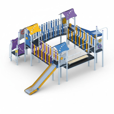 Spielplatz Kinderspielplatz Spielgelände Klettergerüst Rutschbahn Aktivplatz