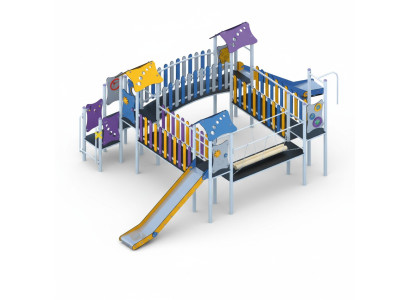 Spielplatz Kinderspielplatz Spielgelände Klettergerüst Rutschbahn Aktivplatz