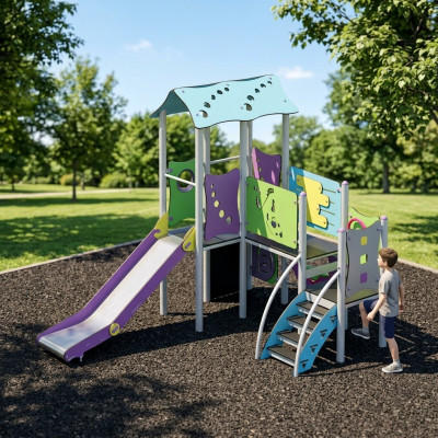 Spielplatz Klettergerüst Spielbereich Freien Abenteuerspielplatz Hochwertigkeit
