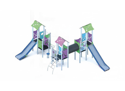 Spielplatz Kinderspielplatz Spielplatz mit Abenteuerelementen Bewegungsfläche