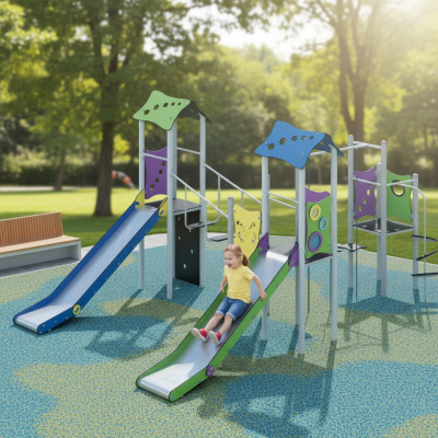 Spielplatz Rutschbahn Spielgelände Klettergerüst Kinderspielplatz Freizeitpark