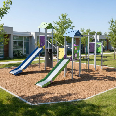 Spielplatz Rutschbahn Spielgelände Klettergerüst Kinderspielplatz Freizeitpark