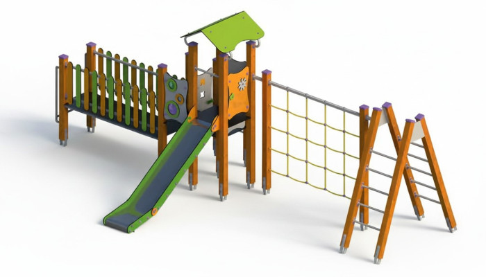 Spielplatz Klettergerüst Spielbereich Freien Abenteuerspielplatz Hochwertigkeit