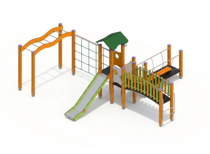 Spielplatzanlage Spielzone Spielpark Rutschbahn Spielbereich Bewegungsfläche