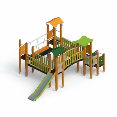 Spielplatz Rutschbahn Klettergerüst Spielstätte Bewegungsfläche Erlebnisplatz
