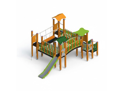 Spielplatz Rutschbahn Klettergerüst Spielstätte Bewegungsfläche Erlebnisplatz