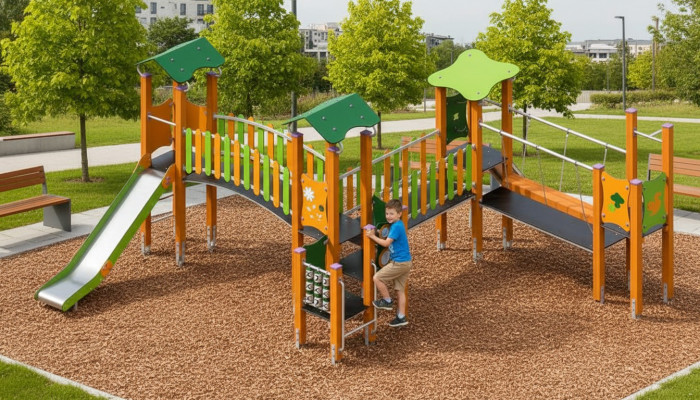Spielplatz Kinderspielplatz Spielgelände Klettergerüst Rutschbahn Erlebnisplatz
