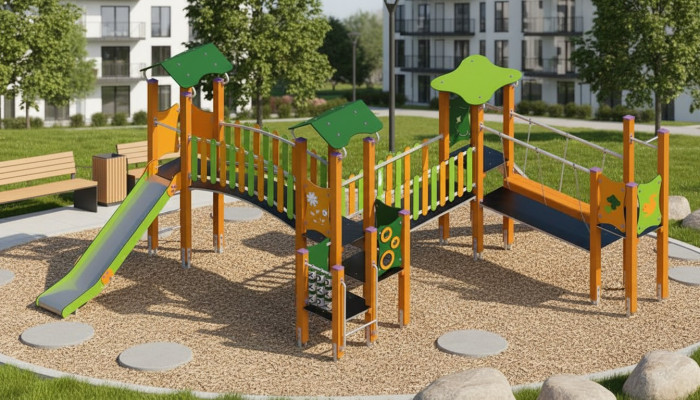 Spielplatz Kinderspielplatz Spielgelände Klettergerüst Rutschbahn Erlebnisplatz