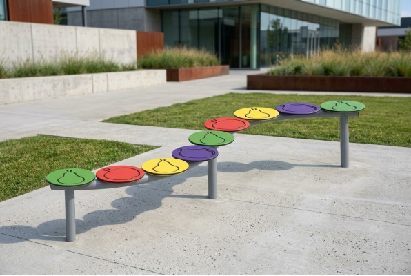 Spielplatz  Rutschbahn Klettergerüst Spielstätte Bewegungsfläche Erlebnisplatz