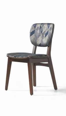 Esszimmer Polsterstuhl Moderne Design Textil Stuhl Mehrfarbig Luxus Möbel