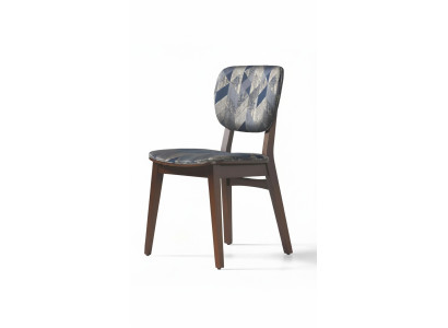Esszimmer Polsterstuhl Moderne Design Textil Stuhl Mehrfarbig Luxus Möbel